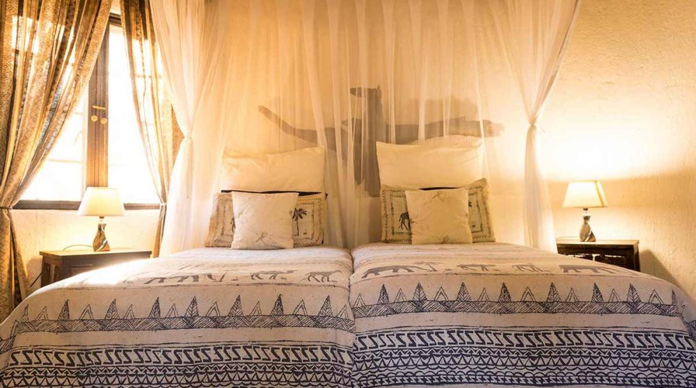 Détail du lit en Afrique du Sud