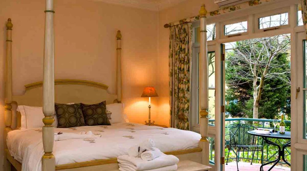 Autre vue de la chambre à Franschooek