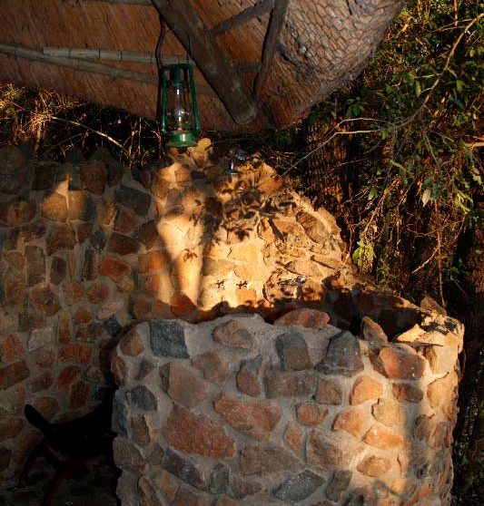 La douche extérieure en Afrique du Sud