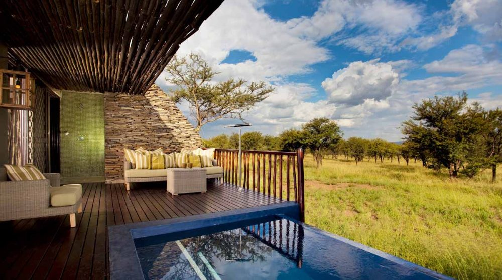 Une suite du lodge dans le parc du Serengeti