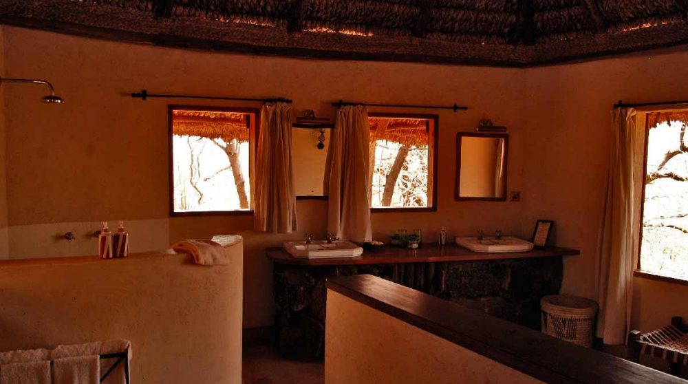 Vue sur la salle de bains