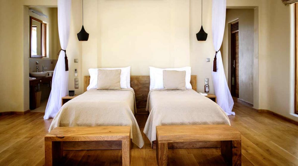 La chambre du rez-de-chaussée dans une Two Bedroom Villa