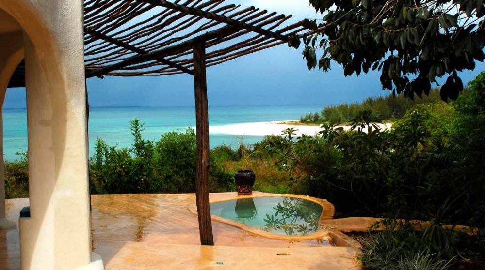 La vue depuis une villa au Kilindi