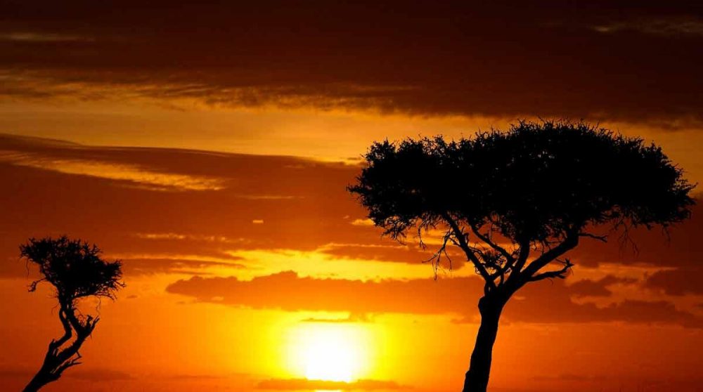 Coucher de soleil au Mara Porini Camp