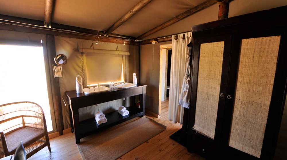 La salle de bains en Namibie