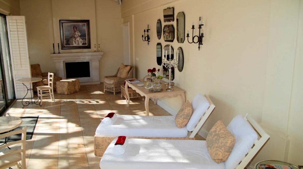 Le spa de l'hôtel en Afrique du Sud