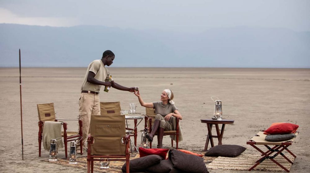 Pique-nique près du lac Manyara