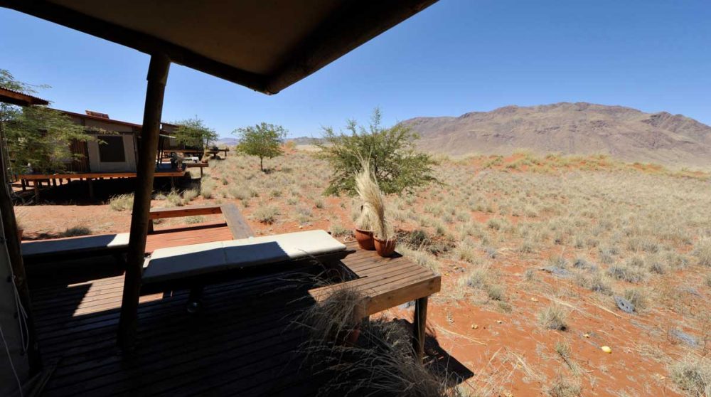 La vue depuis un lodge