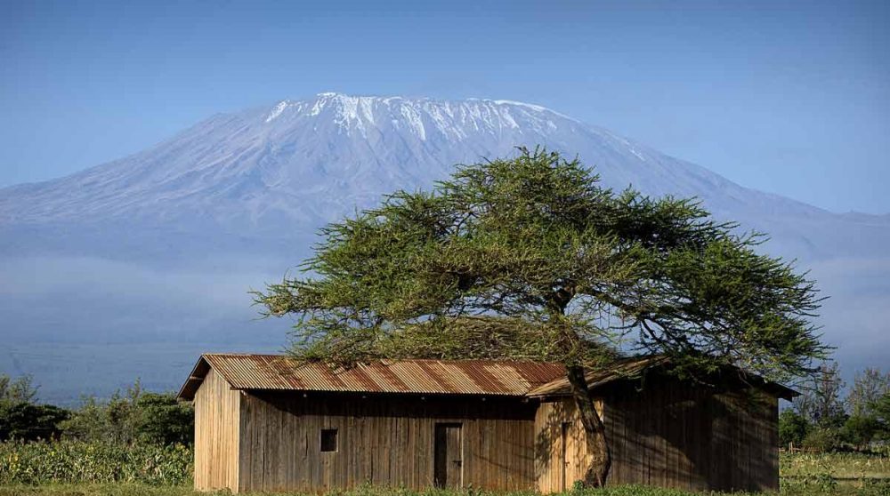 Le Kilimandjaro vu depuis Amboseli