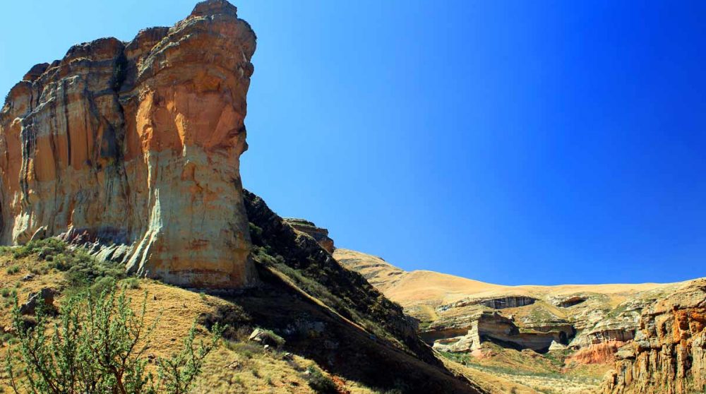 Un paysage dans le Kwazulu Natal en Afrique du Sud