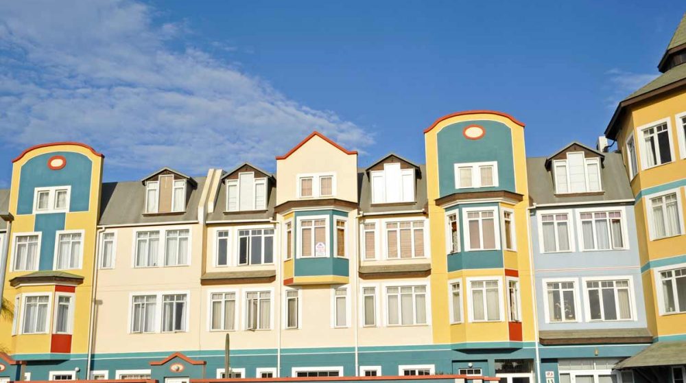 Les maisons colorées de Swakopmund